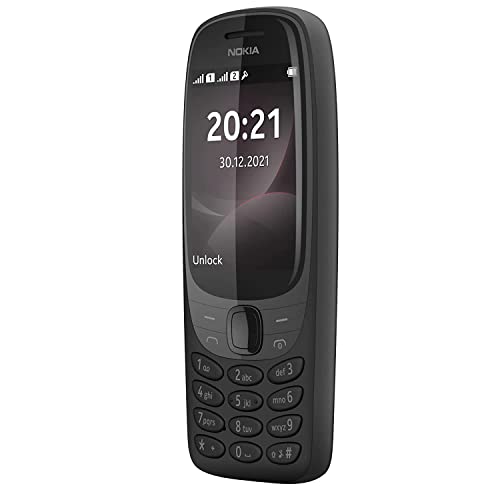 Nokia 6310 (2021) Dual-SIM 8MB ROM + 16MB RAM (GSM Only | No CDMA) Factory Unlocked 2G GSM Cell-Phone (Black) - International Version