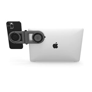 STM MagArm – MagSafe Accessory - Mount iPhone on Laptop or Monitor – Adjust iPhone to Optimal Viewing Angle – Use with or Without The Apple MagSafeCharger - Grey (stm-935-325Y-01)
