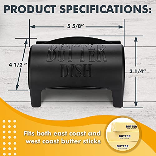 Better Butter Dish (black)