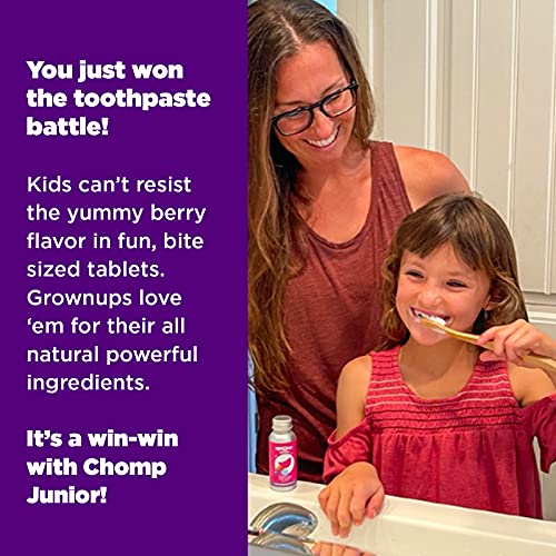 Chomp Junior Very Berry Toothpaste Tablets with Nano Hydroxyapatite