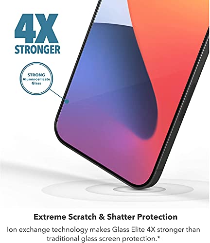 ZAGG InvisibleShield Glass Elite+ Screen Protector for iPhone 11 and iPhone XR – Anti-Microbial Technology, Smudge-Free ClearPrint, Extreme Shatter, Impact and Scratch Protection