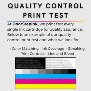 DoorStepInk Remanufactured in The USA Ink Cartridge Replacements for Canon PG-260XL 260 XL 2 Black Ink Cartridges for Canon PIXMA TR7020 Canon PIXMA TS5320 Canon PIXMA TS6420 Shows Ink Level