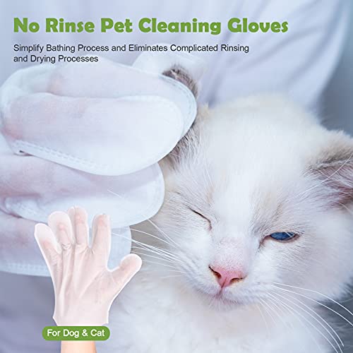 ZNOKA Pet Grooming Glove - Gentle Deshedding Brush Glove - Efficient Pet Hair Remover Mitt - Enhanced Five Finger Design - Perfect for Dog & Cat with Long & Short Fur (7pcs/1-Pack)