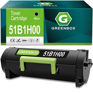 greenbox remanufacture 51b1h00 high-yield toner cartridge replacement for lexmark 51b1h00 for ms417dn ms517dn ms617dn mx417de mx517de mx617de printer (8,500 pages, black, 1-pack)