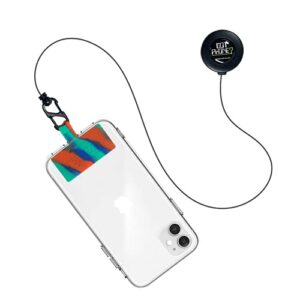 got phone leash, retractable phone reel pad, for most phones and cellphone cases (multicolor)
