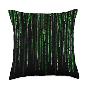 paul david littell one-of-a-kind pseudo matrices drip throw pillow, 18x18, multicolor