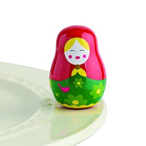 nora fleming hand-painted mini: all dolled up (nesting doll) a271