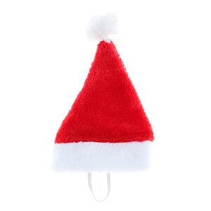 red christmas hat cat santa hat pet christmas costume puppy dog cat santa hat with adjustable elastic chin strap - christmas hat