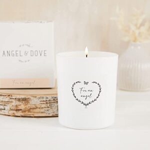 angel & dove 'for an angel' baby loss remembrance candle - a thoughtful sympathy gift for bereaved parents