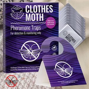 Clothes Moth Trap 8 (6+2 Free Traps) Pack with Pheromones Prime, Clothing Moth Trap with Lure for Clothes Closets, Carpet, Clothes and Prevention