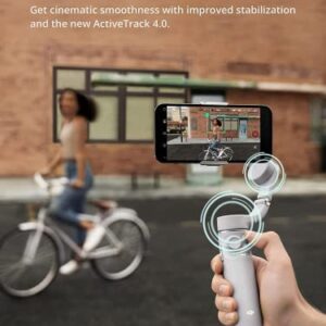 DJI OM 5 Smartphone Gimbal Stabilizer, 3-Axis Phone Gimbal, Built-In Extension Rod, Portable and Foldable, Android and iPhone Gimbal with ShotGuides, Vlogging Stabilizer, YouTube TikTok Video, Gray