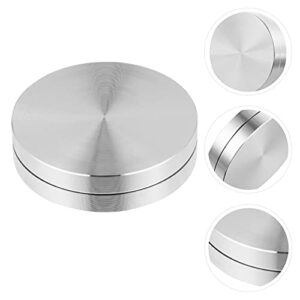 EXCEART Rotating Cake Stand Turntable Cake Rotator Base Bearing Aluminium Alloy Revolving Cake Stand Spinner For Cake Decorations Pastries Cupcake