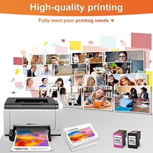 TESEN 65XL Remanufactured 65XL Ink Cartridge Replacement for HP 65XL 65 XL for use in HP Envy 5055 5010 5012 5020 DeskJet 3755 2621 2622 2635 2640 3720 3722 AMP 100 120 125 (2 Pack, 1Black+1Color)