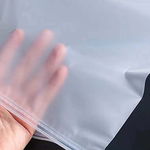 10pcs Storage Saving Space Clothes Bags Frosted Plastic Zip-lock Garment Bags Travel Seal Storage Bags with Resealable Slider Closure