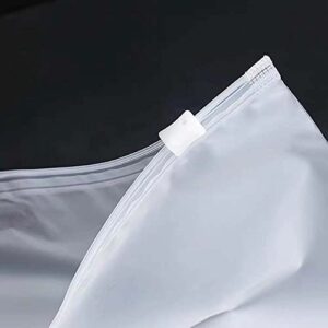 10pcs Storage Saving Space Clothes Bags Frosted Plastic Zip-lock Garment Bags Travel Seal Storage Bags with Resealable Slider Closure