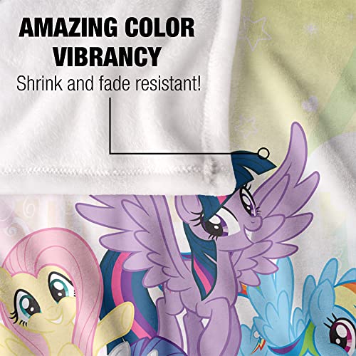 My Little Pony Tv Pony Group Officially Licensed Silky Touch Super Soft Throw Blanket 50" x 60"