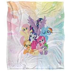 My Little Pony Tv Pony Group Officially Licensed Silky Touch Super Soft Throw Blanket 50" x 60"