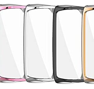 Screen Protector Case Compatible with Fitbit Luxe Smartwatch Accessories TenCloud Covers Scratched Resistant Full Protective Cover for Luxe (5Colors)