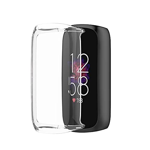 Screen Protector Case Compatible with Fitbit Luxe Smartwatch Accessories TenCloud Covers Scratched Resistant Full Protective Cover for Luxe (5Colors)