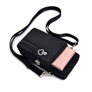 bobrand women crossbody cell phone purse case armband bag for iphone 12, 13 mini, pro max, blu g91 pro, g91, g90 g9 tcl 20s, 20 se, moto g stylus, play, sony xperia 10 iii (black)