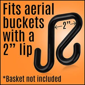 [2 Pack] Lineman Bucket Hooks to Secure Tool Apron or Oval Bag fits 2” Lip Buckets – Durable, Safe and Easy to Use Lineman Hooks - Lineman Bucket Tool Holder for All Seasons - Lineman Accessories