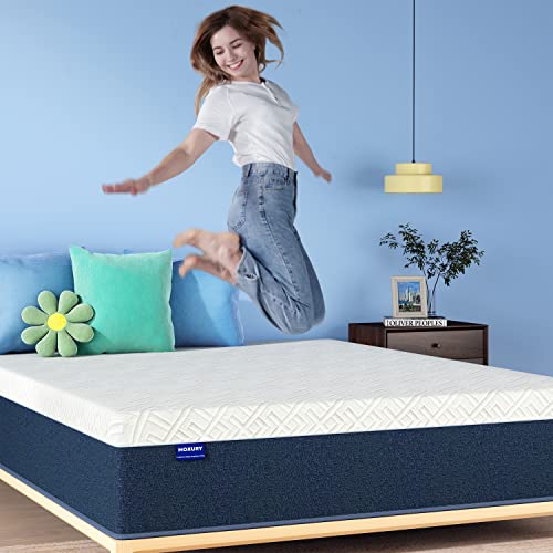 HOXURY Full Mattress, 10 Inch Green Tea Memory Foam Mattress in a Box, Medium Firm Full Size Mattress for Cool Sleep & Pressure Relief, CertiPUR-US Certified