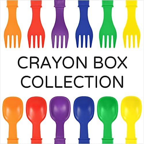 Re Play 12 oz. Bowls for Snacks, Desserts, or Small Side Dish in Orange, Yellow, Green, Red, Amethyst & Navy-BPA Free- Made in USA from Eco Friendly Recycled Milk Jugs - Crayon Box - Set of 6