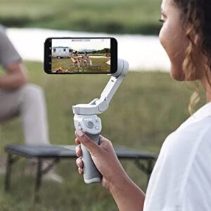 DJI OM 4 SE - 3-Axis Smartphone Gimbal Stabilizer with Tripod, Magnetic Design, Portable and Foldable, ActiveTrack 3.0, Story Mode, Vlogging Stabilizer, YouTube TikTok Video, for Android and iPhone