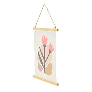 Main + Mesa Abstract Floral Canvas Wall Scroll