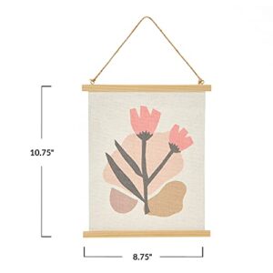 Main + Mesa Abstract Floral Canvas Wall Scroll