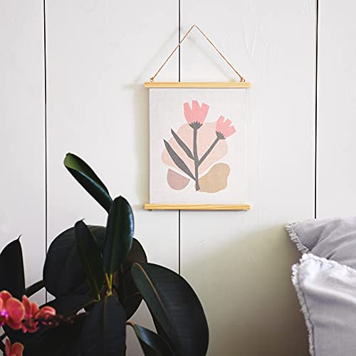 Main + Mesa Abstract Floral Canvas Wall Scroll