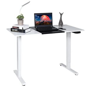 frassie dual motor 48'' electric standing desk adjustable height table sit stand computer desk for home office