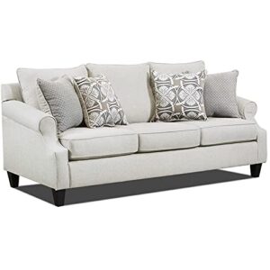 behold home havenwood sofa with accent pillows in cream