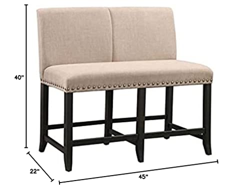 Modus Furniture Yosemite Counter Banquette, 40 x 45-Inch, Café