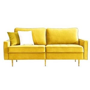 modern velvet fabric sofa 71"