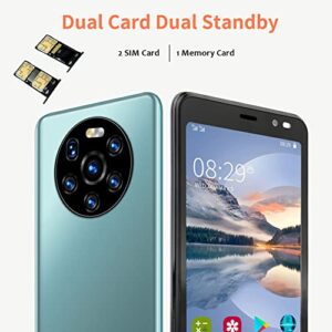 Unlocked Smartphone, 5.45" HD Screen Face Unlock Smartphone Carrier Cell Phone, 512MB+4GB, 1500mAh, Dual SIM Unlockd Cell Phones Green Mobile Phone