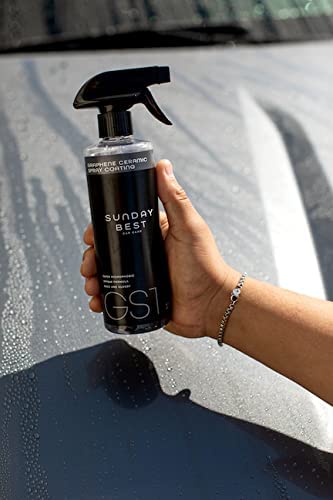 Sunday Best Car Care | Graphene Ceramic Spray Top Coat, All Surface Protection Coating for Cars & Trucks, Commercial Grade Hybrid Wax Solution (16oz)