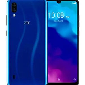 ZTE Blade A5 2020 (64 GB, 2 GB) 6.09"HD Edge to Edge, batería 3200mAh, Dual SIM GSM Unlocked US 4G LTE (T-Mobile, AT&T, Metro, Straight Talk) Modelo internacional (Blue) Latino