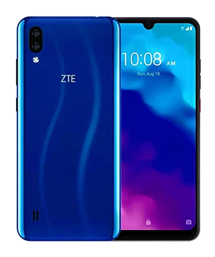 ZTE Blade A5 2020 (64 GB, 2 GB) 6.09"HD Edge to Edge, batería 3200mAh, Dual SIM GSM Unlocked US 4G LTE (T-Mobile, AT&T, Metro, Straight Talk) Modelo internacional (Blue) Latino