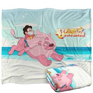steven universe steven and lion officially licensed silky touch super soft throw blanket 50" x 60"