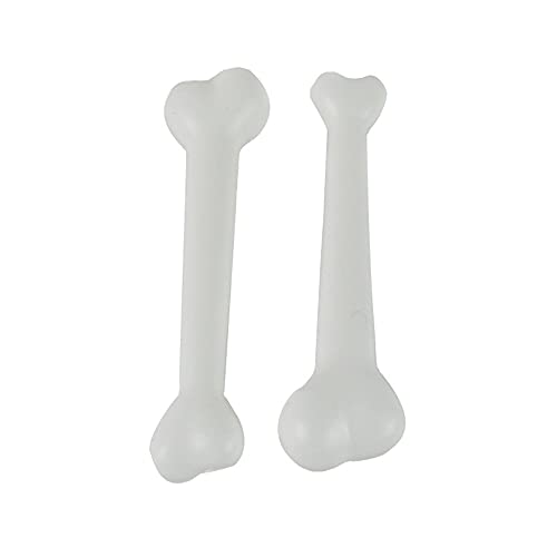 esowemsn 6pcs White Plastic Fake Bone Halloween Bones Dog Bone Cosplay Bones Theme Costume Supplies Prop Decorations