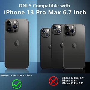 Red2Fire for iPhone 13 Pro Max Case, [360 Full Body] [with Built-in Screen Protector] [Heavy Duty Protection] 12 FT Dropproof Shockproof Dust-Proof Bumper Phone Case for iPhone 13 Pro Max 6.7" Black