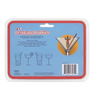 Drinking Buddies Cocktail/Wine Glass Markers count of 6