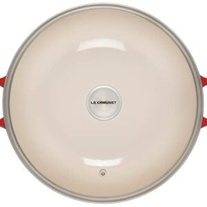 Le Creuset Enameled Cast Iron Chef's Oven with Glass Lid, 7.5 qt., Cerise