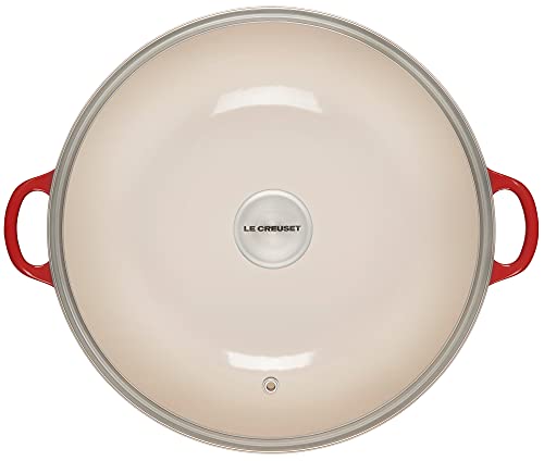 Le Creuset Enameled Cast Iron Chef's Oven with Glass Lid, 7.5 qt., Cerise