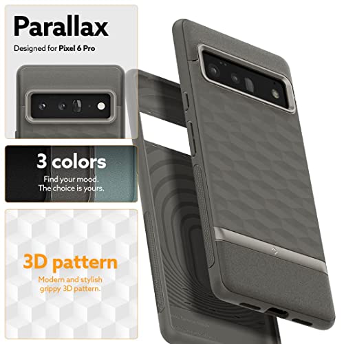 Caseology Parallax Protective Case Compatible with Google Pixel 6 Pro Case (2021) - Ash Gray