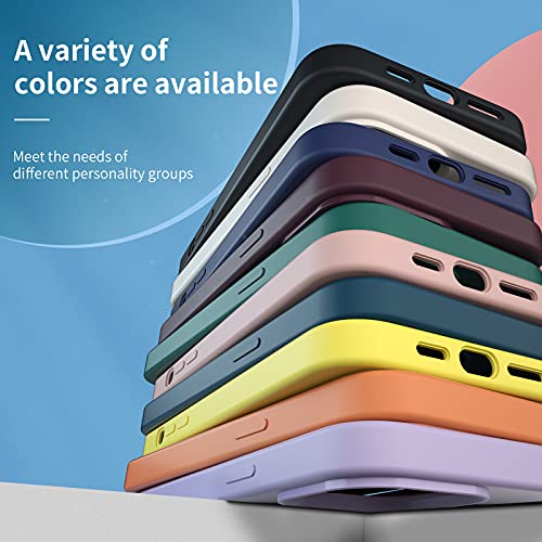 ANEMAT Designed for iPhone 13 Pro Max Silicone Case, for iPhone 13 Pro Max Phone Case Silicone Slim Shockproof Phone Cases Cover with iPhone 13 Pro Maxcase 6.7 inch, Black