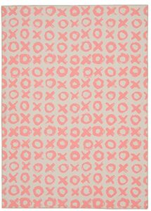 linon home decor products the anywhere washable rug boden ivory & pink 3' x 5' accent rug