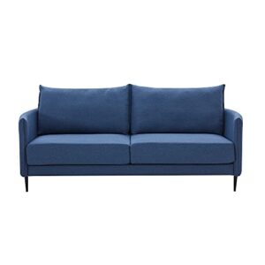 65.8" modern design couch soft linen upholstery loveseat for compact living space, apartment, dorm.