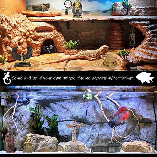 Kocris Casa Rome Colosseum Fish Tank Decorations Ancient Arena Amphitheatre Roman Reptile Turtle Lizard Spider Tanks Terrarium Building Décor Ornament Pet